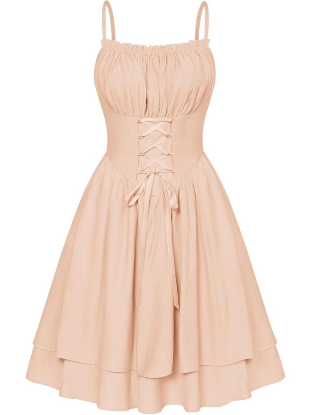 Women's Cream Yellow Corset Fairy Chiffon Mini Dress Graduation Party Sundress